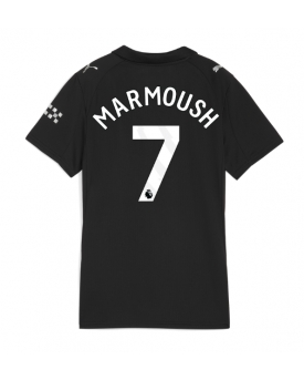 Manchester City Omar Marmoush #7 Maglia Gara Trasferta Repliche 2025-26 Donna Maniche Corte